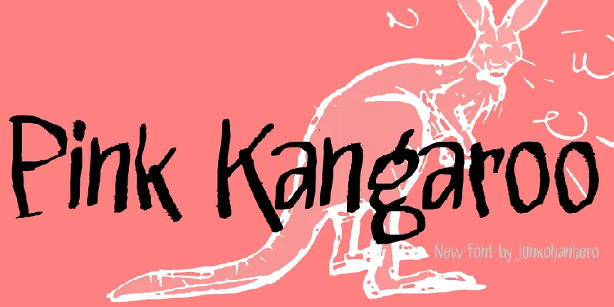 Pink Kangaroo font