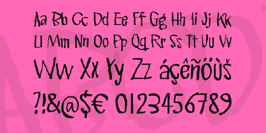 Pink Kangaroo font