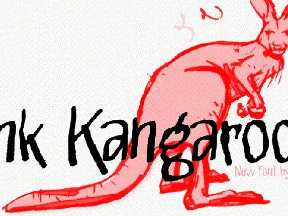 Pink Kangaroo font