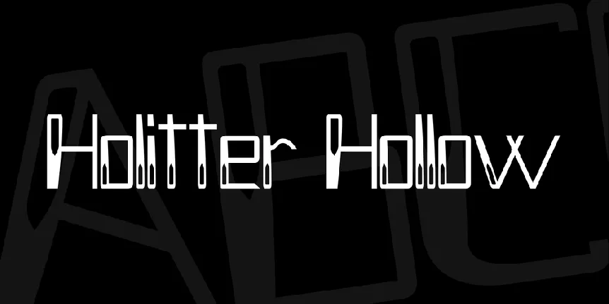 Holitter Hollow font