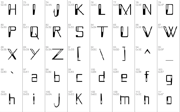 Holitter Hollow font