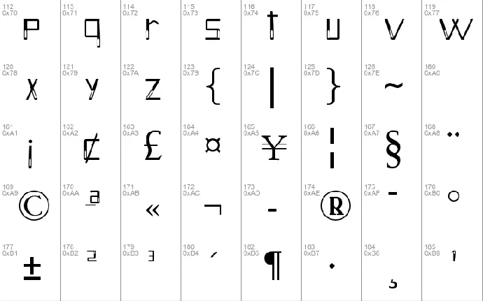 Holitter Hollow font