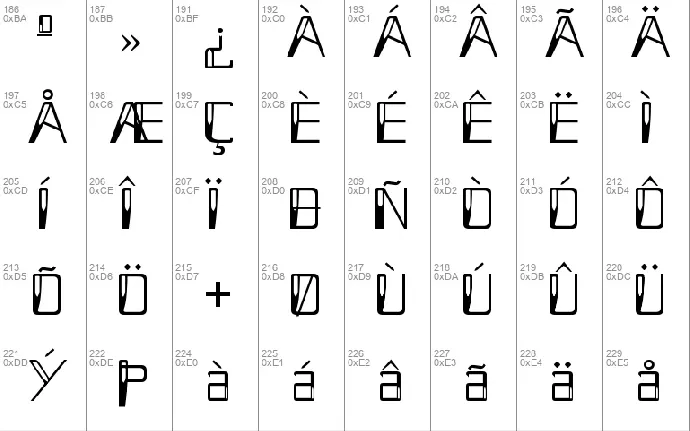 Holitter Hollow font