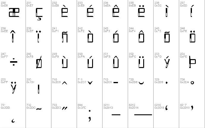 Holitter Hollow font