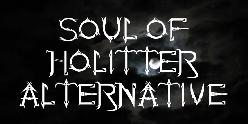 Soul Of Holitter Alternative font