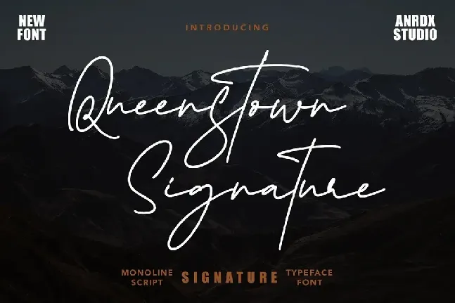 Queenstown Signature Script font