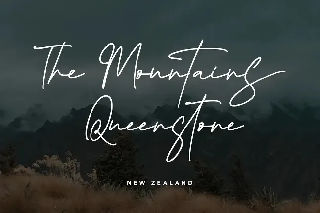 Queenstown Signature Script font