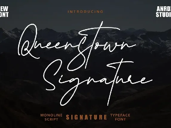 Queenstown Signature Script font