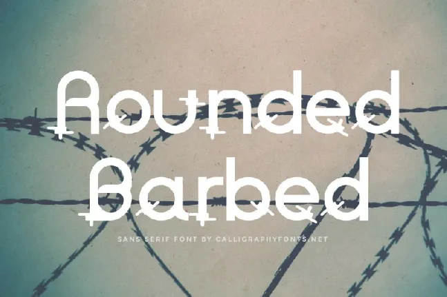 Rounded Barbed font