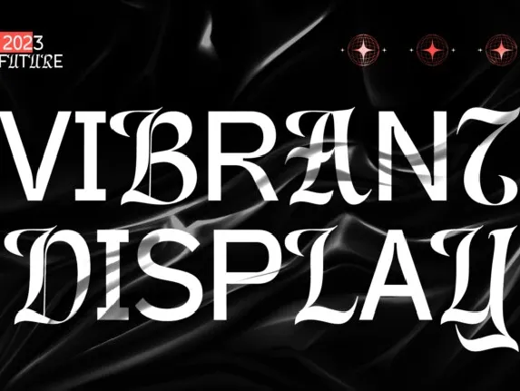 Vibrant Display Typeface font