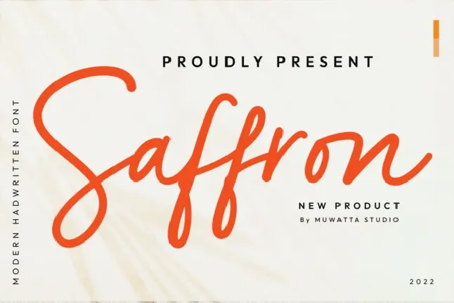 Saffron font