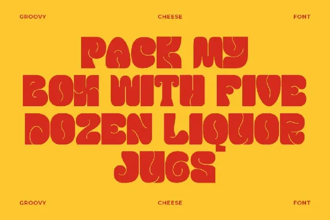 Groovy Cheese font