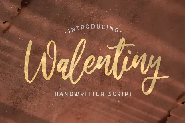 Walentiny font