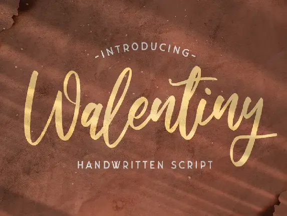 Walentiny font