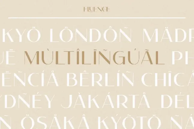 Fluence font