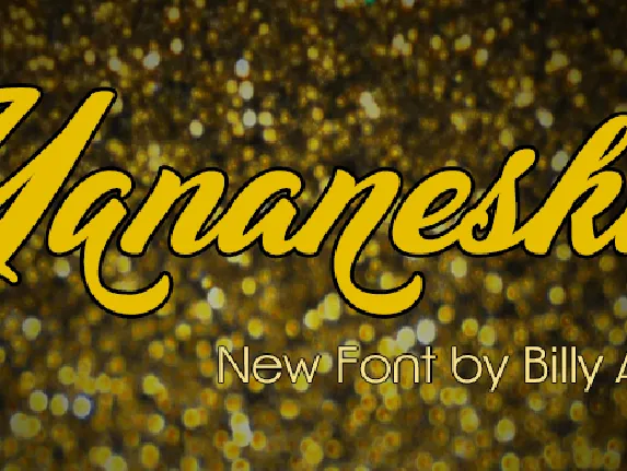 Yananeska Personal Use font