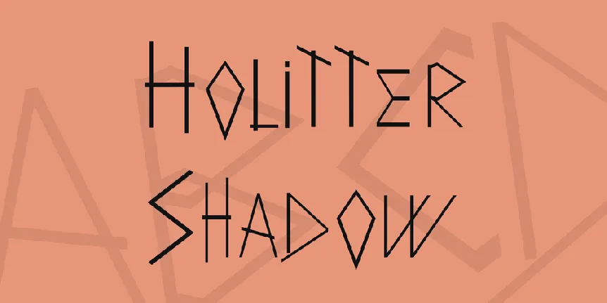 Holitter Shadow font