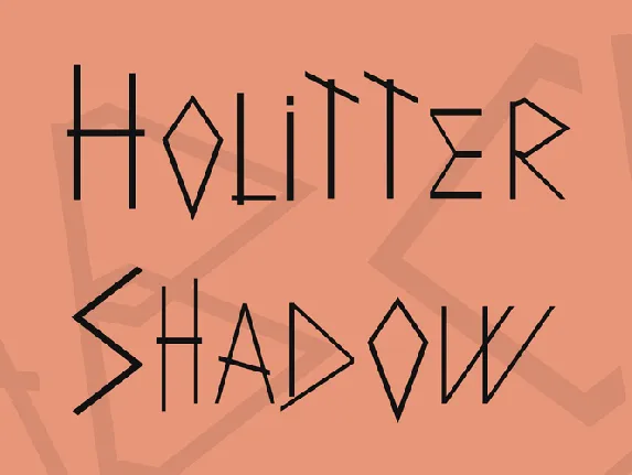 Holitter Shadow font