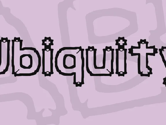 Ubiquity font