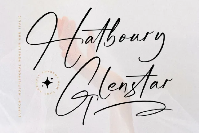 Hatboury Glenstar font