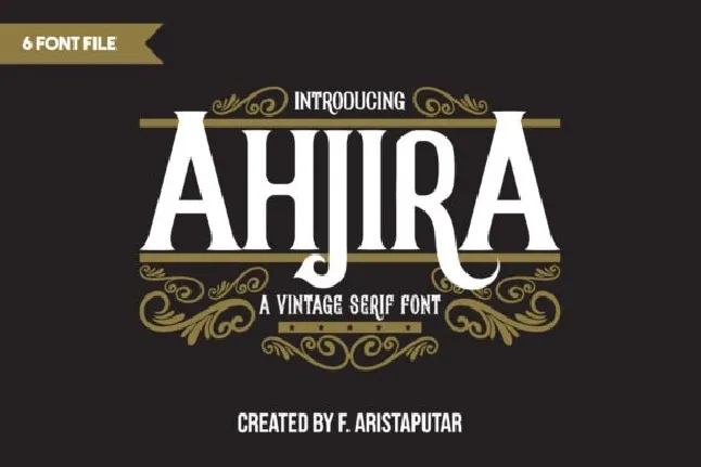 Ahjira font