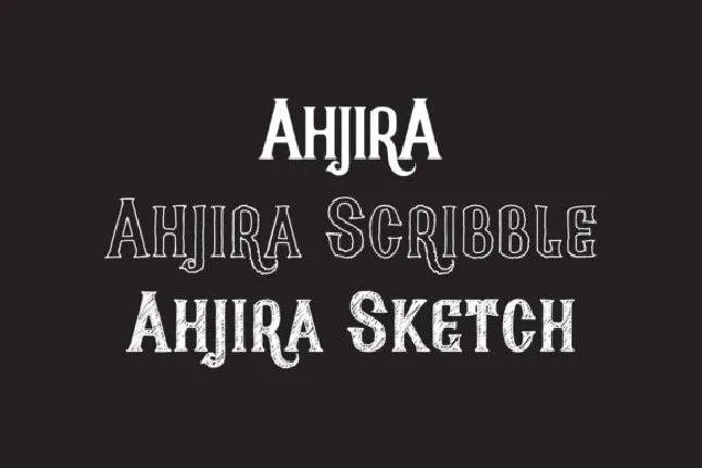 Ahjira font