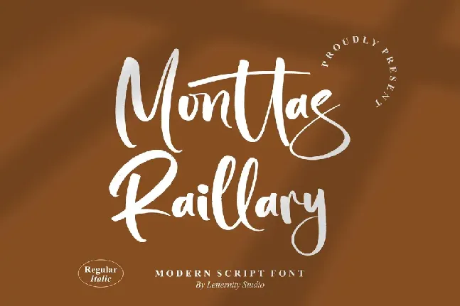 Monttas Raillary font