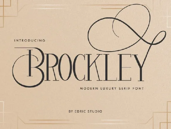 Brockley Serif font