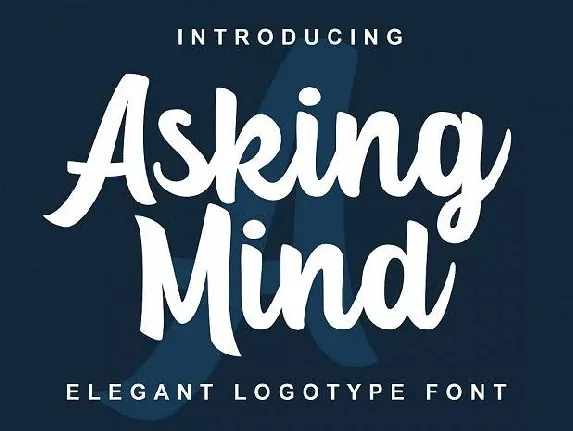 Asking Mind font