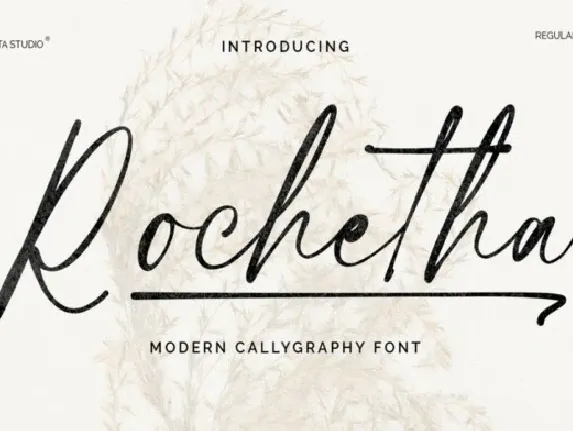 Rochetha Signature font