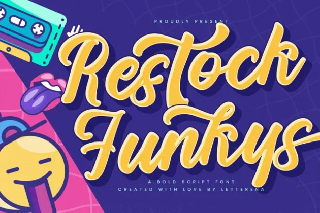 Restock Funkys font