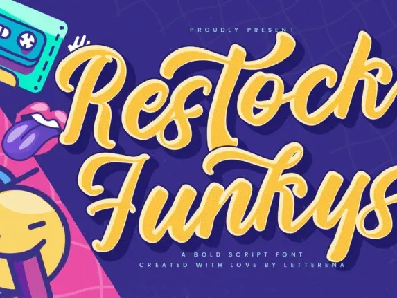 Restock Funkys font