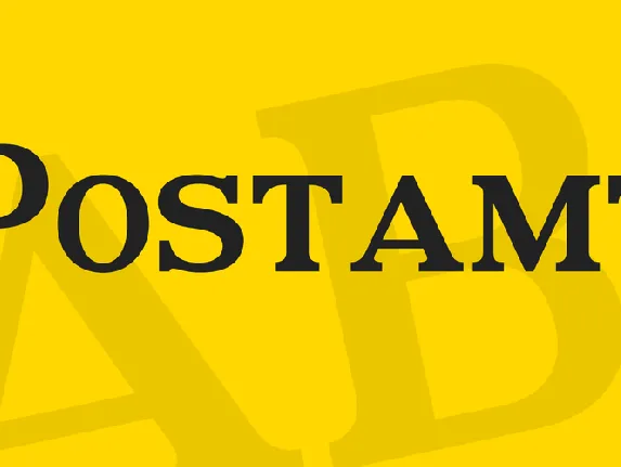 Postamt font