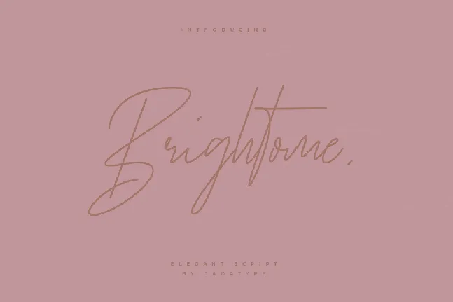 Brightome font