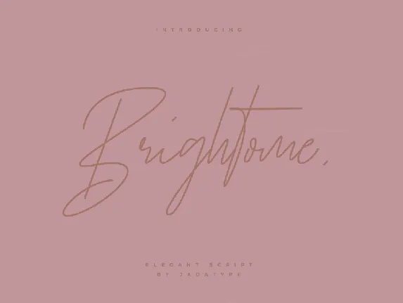 Brightome font