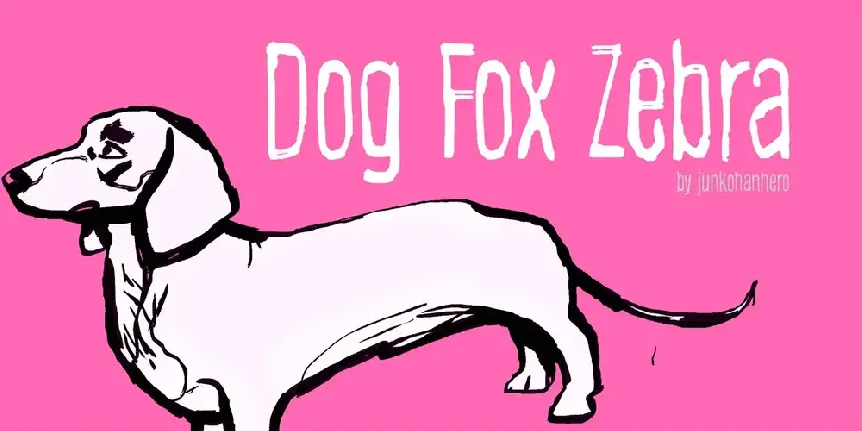 Dog Fox Zebra font