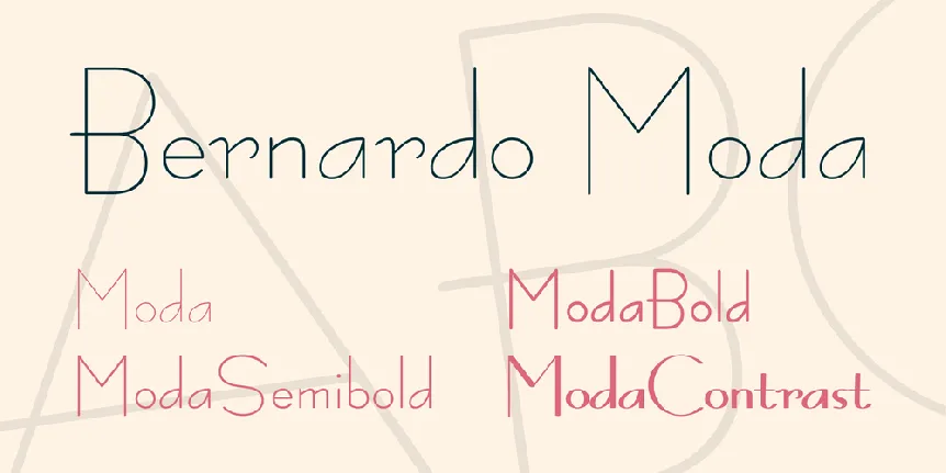 Bernardo Moda font