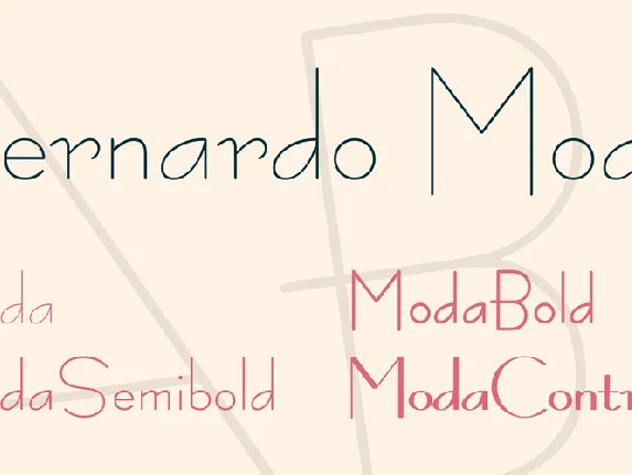 Bernardo Moda font