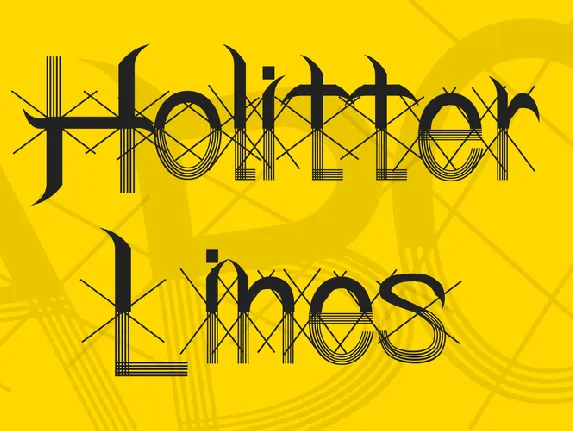 Holitter Lines font