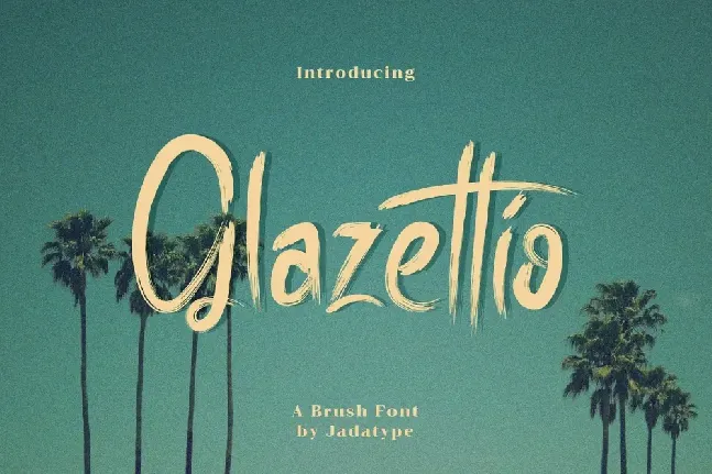 Glazettio font