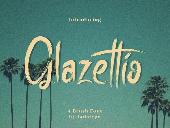 Glazettio font