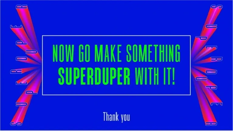 SuperDuper font