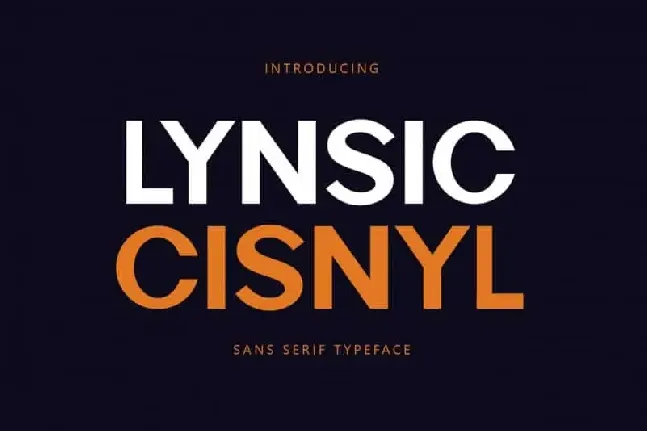 Lynsic Cisnyl Sans Serif font