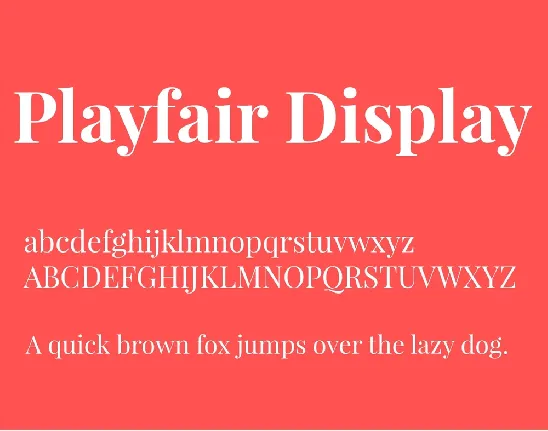 Playfair Display Family font