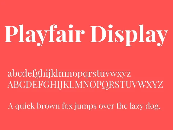 Playfair Display Family font