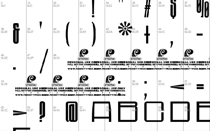 Comparison Display DEMO font