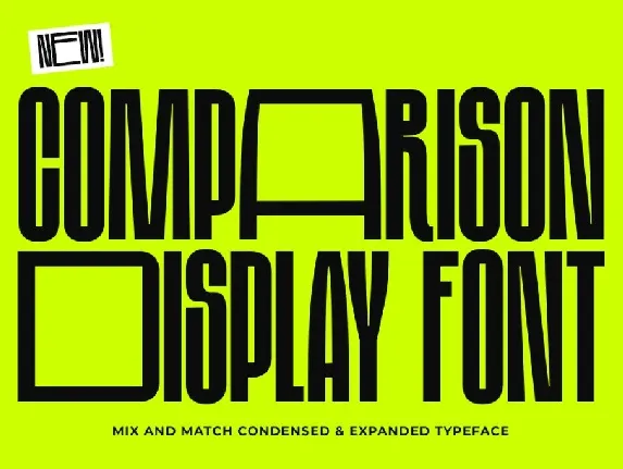 Comparison Display DEMO font