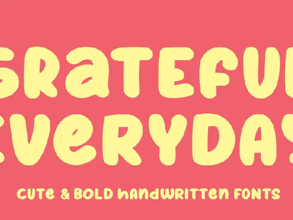 Grateful Everyday font