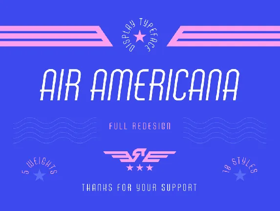 Air Americana font