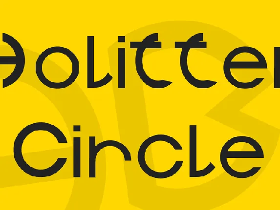 Holitter Circle font